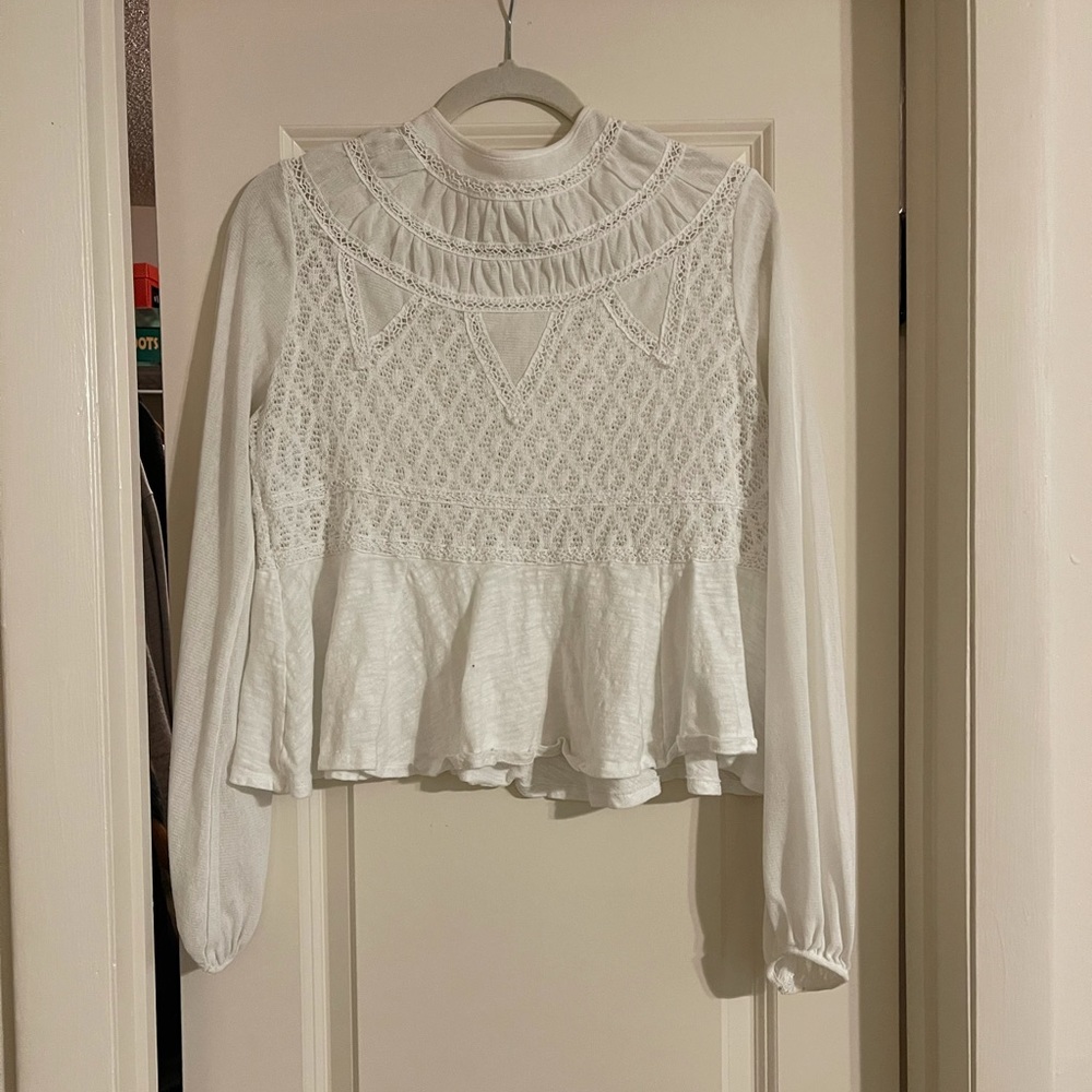 Free People Blouse White